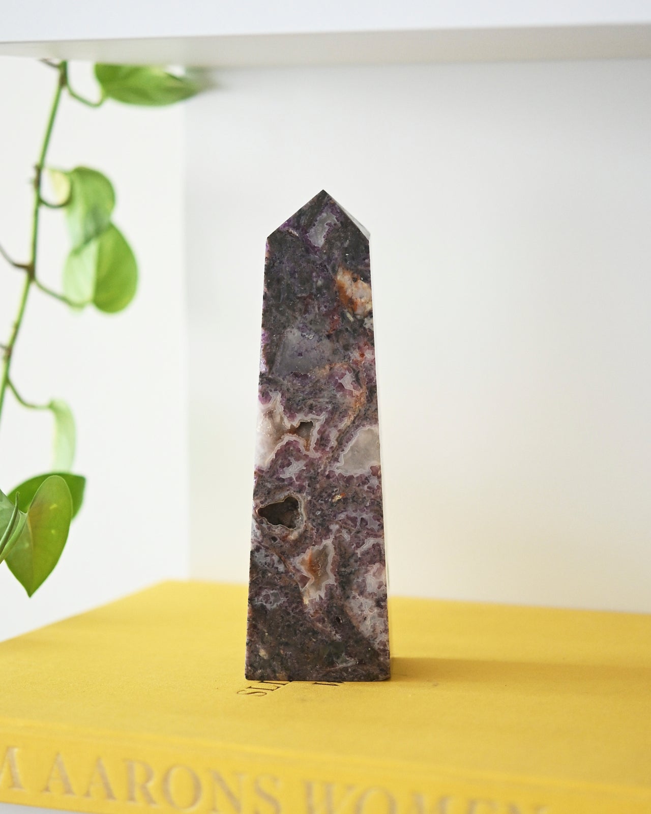 Purple Agate Tower 7 inch