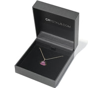 Watermelon Tourmaline Necklace 14k Gold