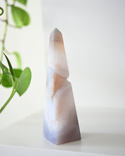 Druzy Agate Obelisk 6 inch