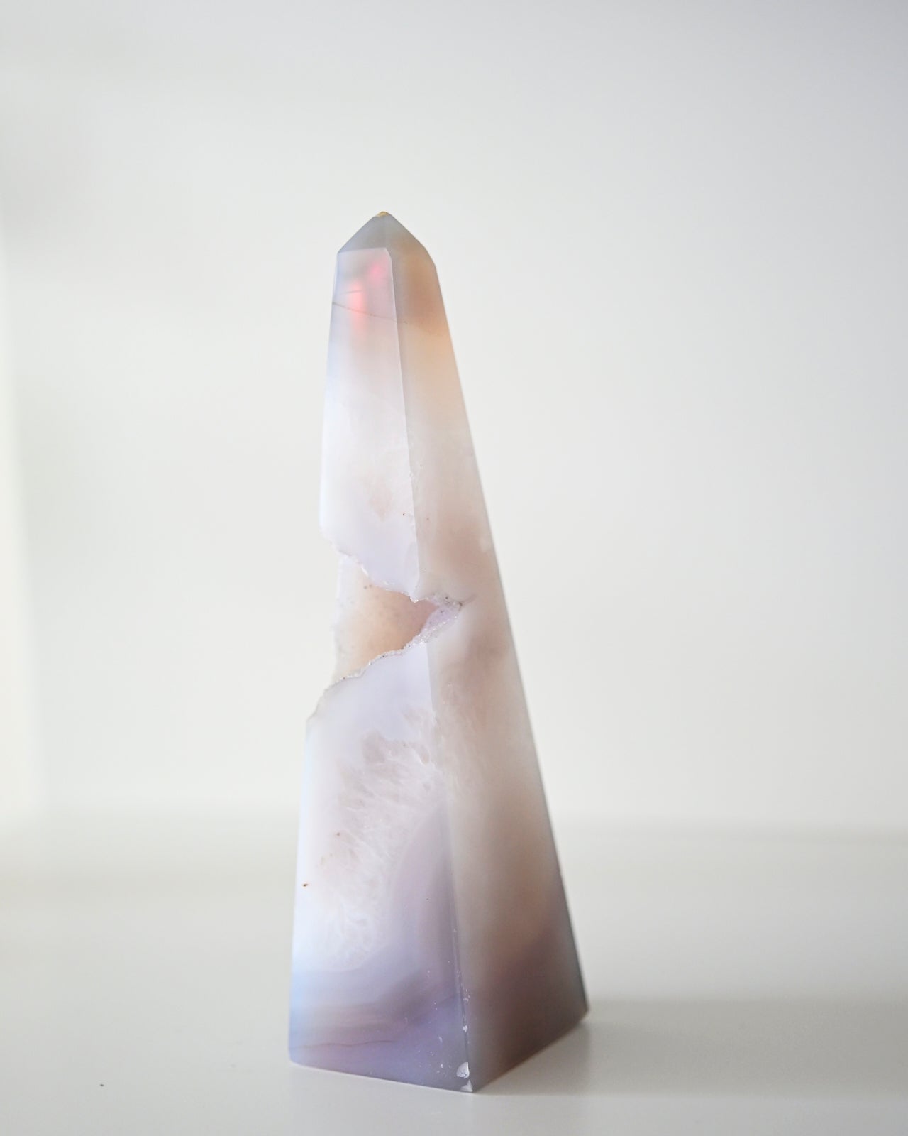 Druzy Agate Obelisk 6 inch