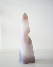 Druzy Agate Obelisk 6 inch