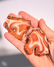 Malawi Agate Geode Pair