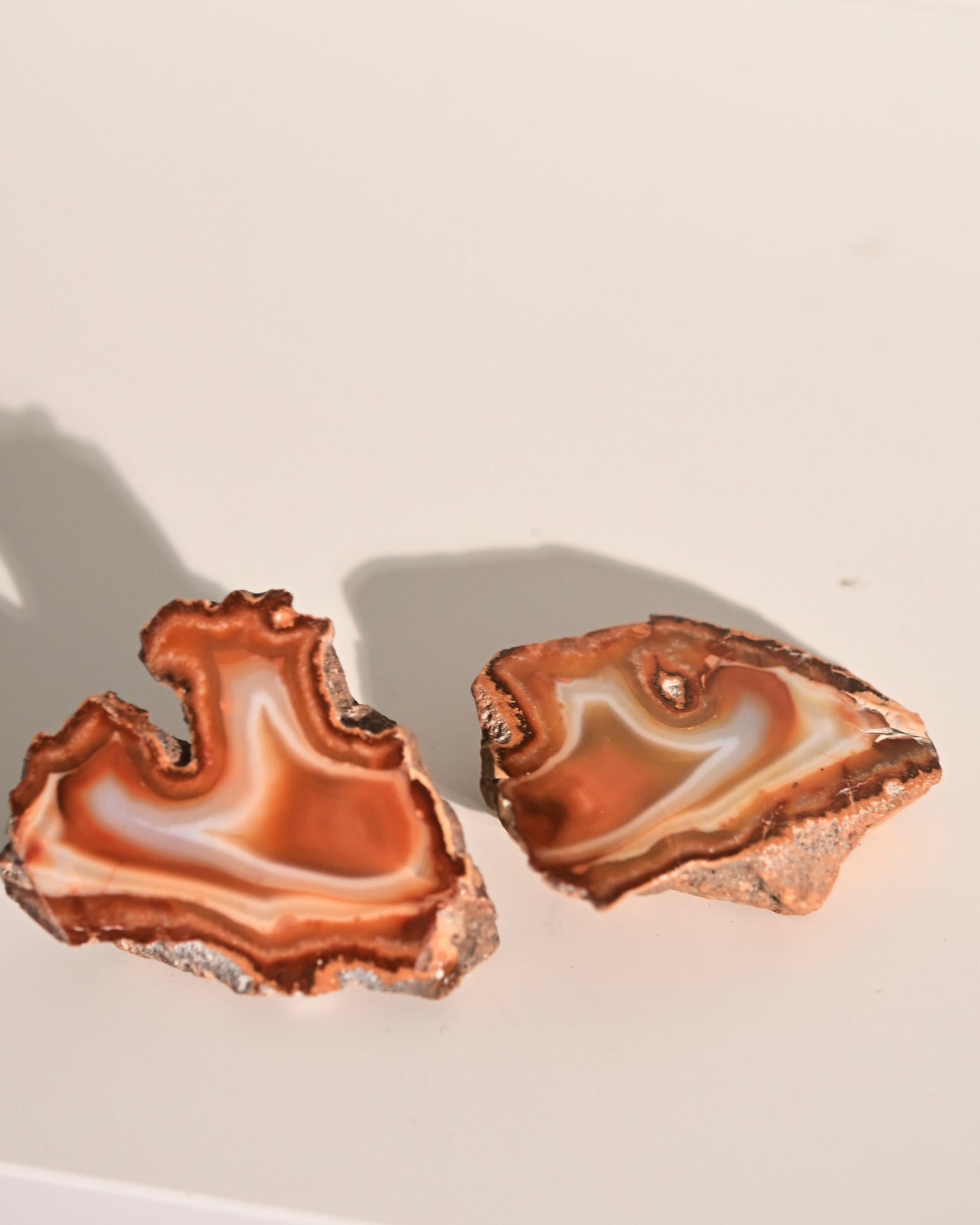 Malawi Agate Geode Pair