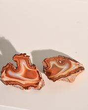 Malawi Agate Geode Pair