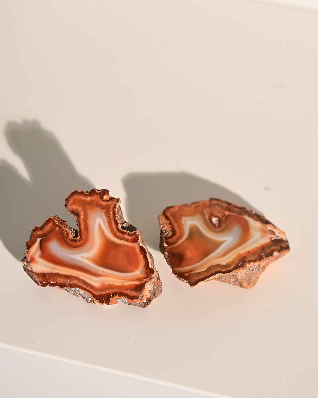 Malawi Agate Geode Pair