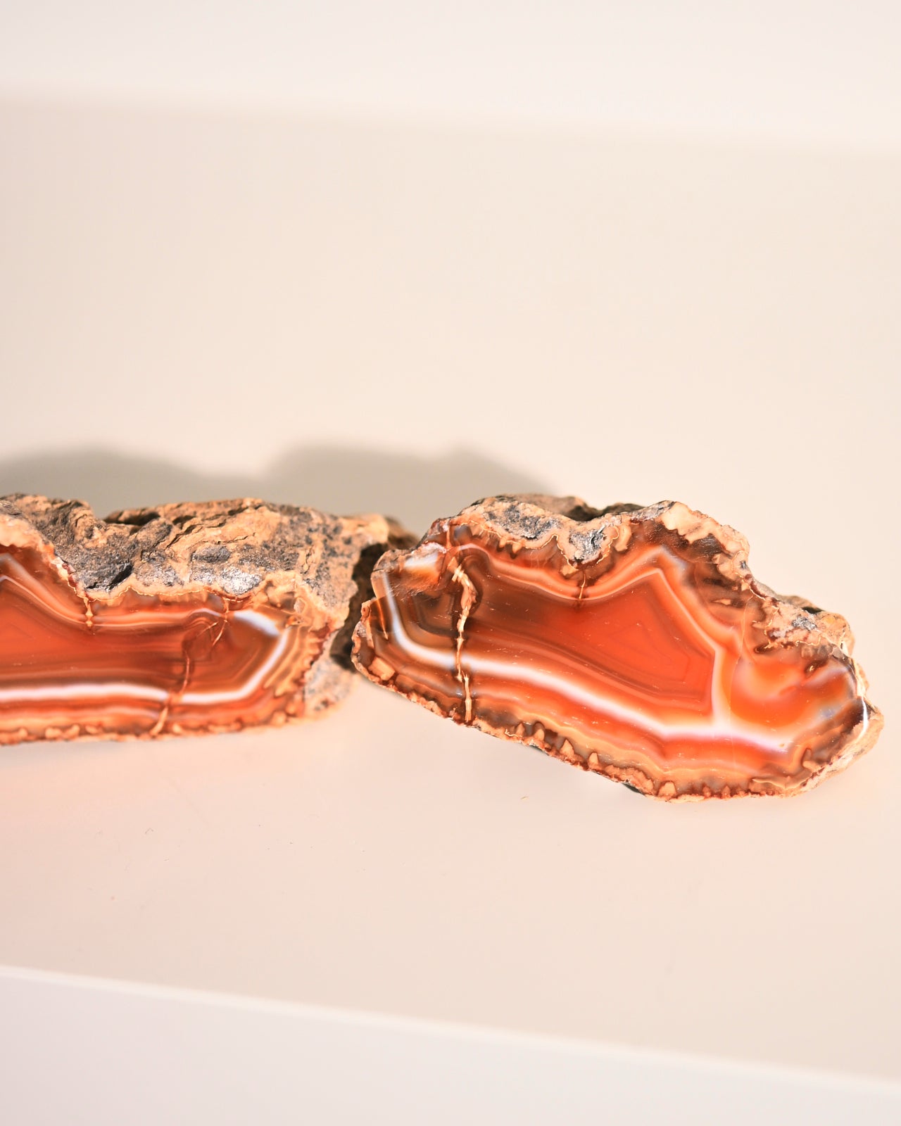 Malawi Agate Geode Pair