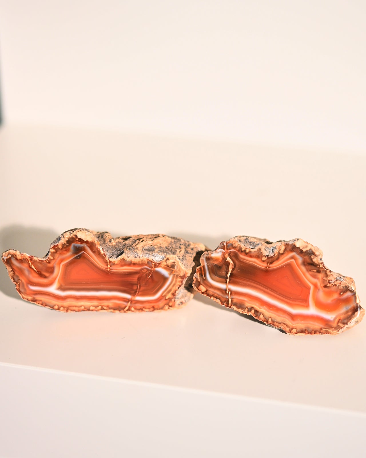 Malawi Agate Geode Pair