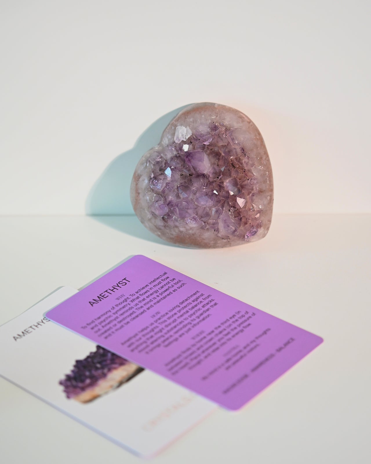 Amethyst Druzy Heart