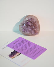 Amethyst Druzy Heart