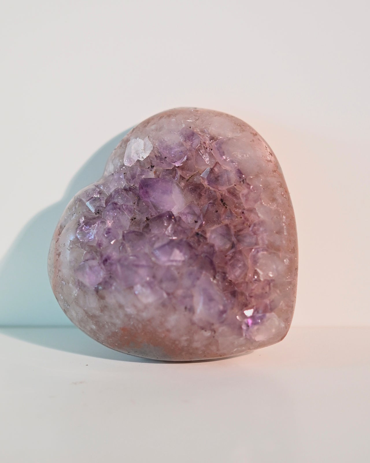 Amethyst Druzy Heart