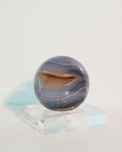 Blue Agate Druzy Crystal Sphere