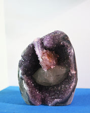 Amethyst Druzy Freeform w Calcite 3.5lbs