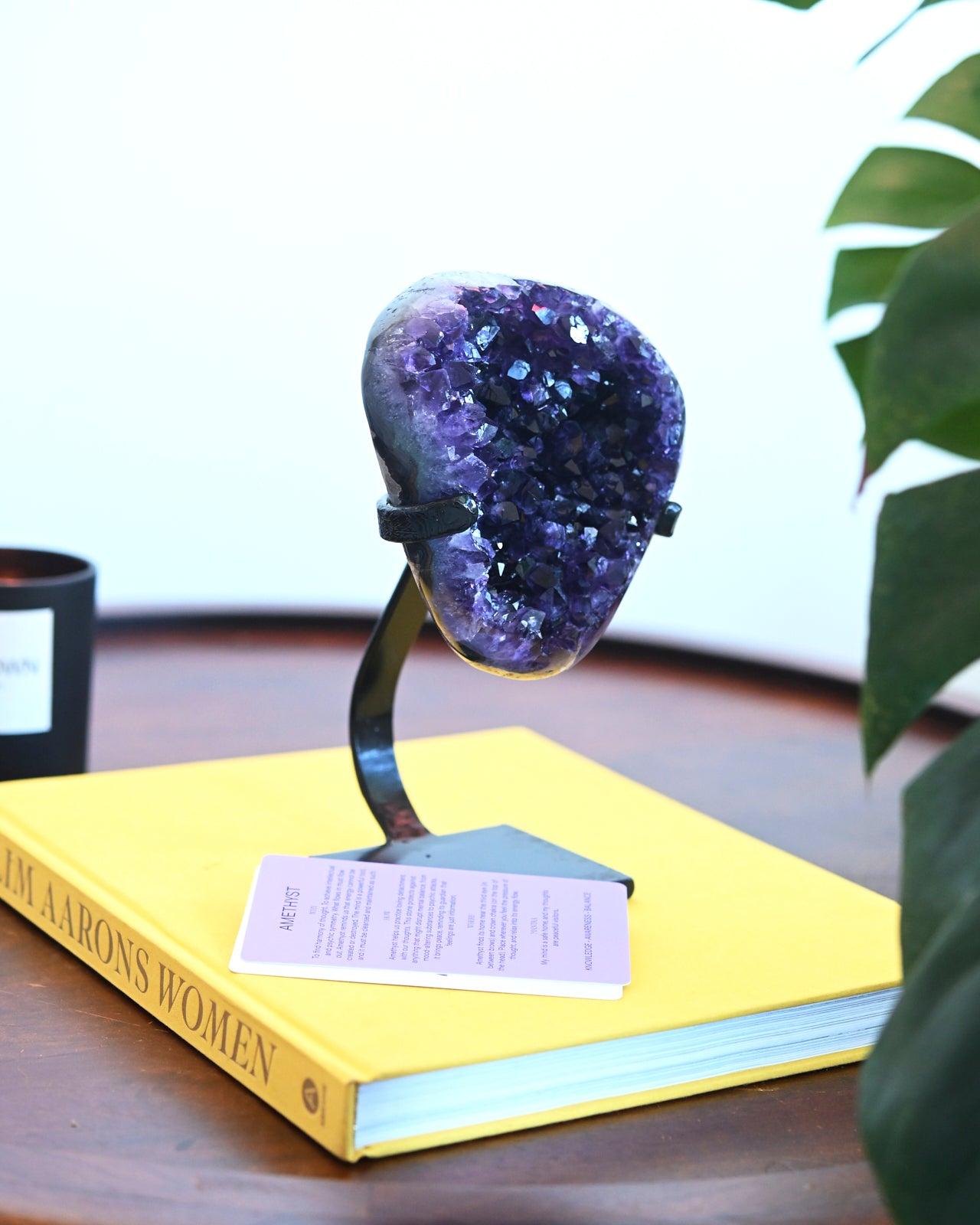 Amethyst Crystal Geode on Stand 3.8lbs