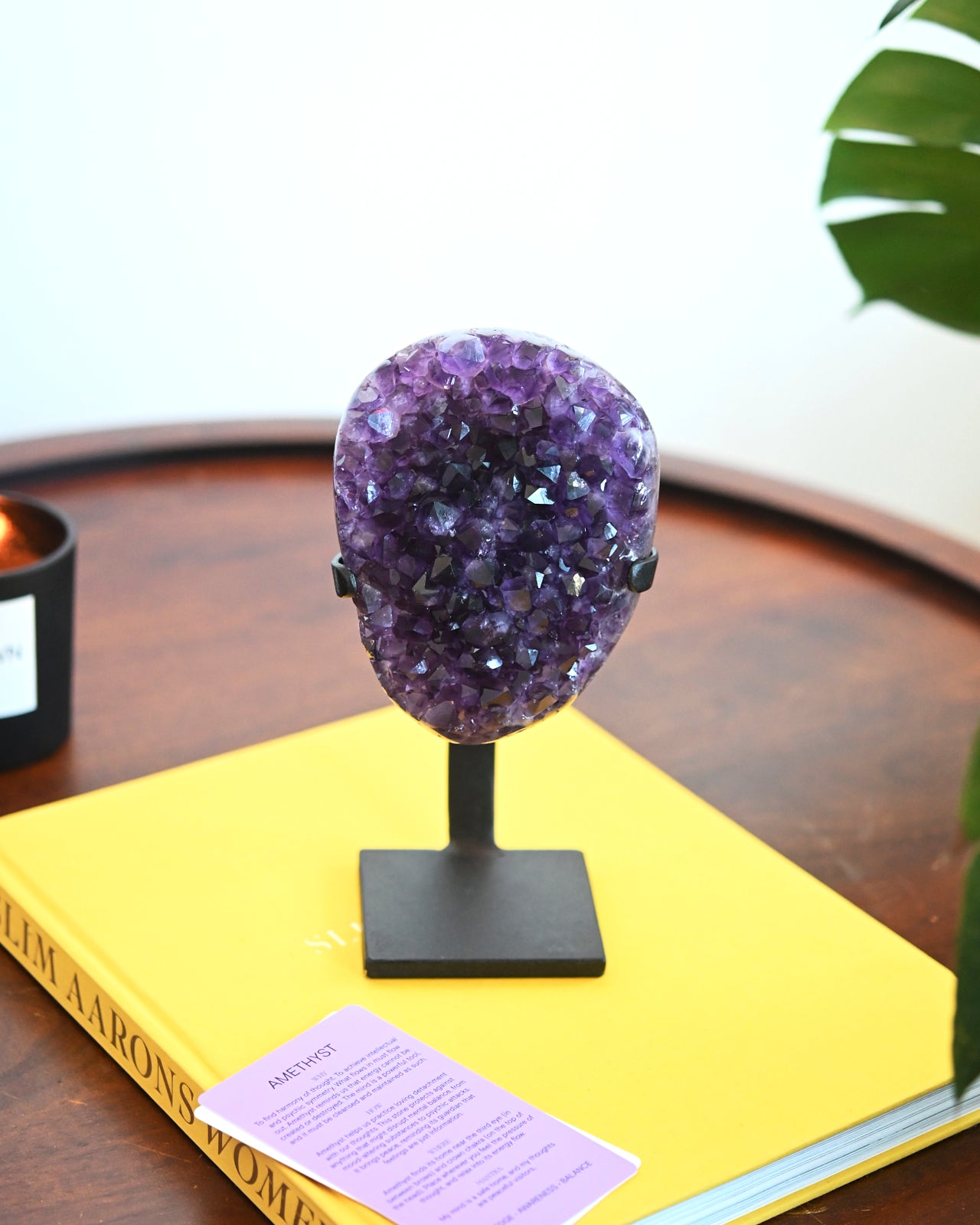 Amethyst Crystal Geode on Stand 3.9lbs