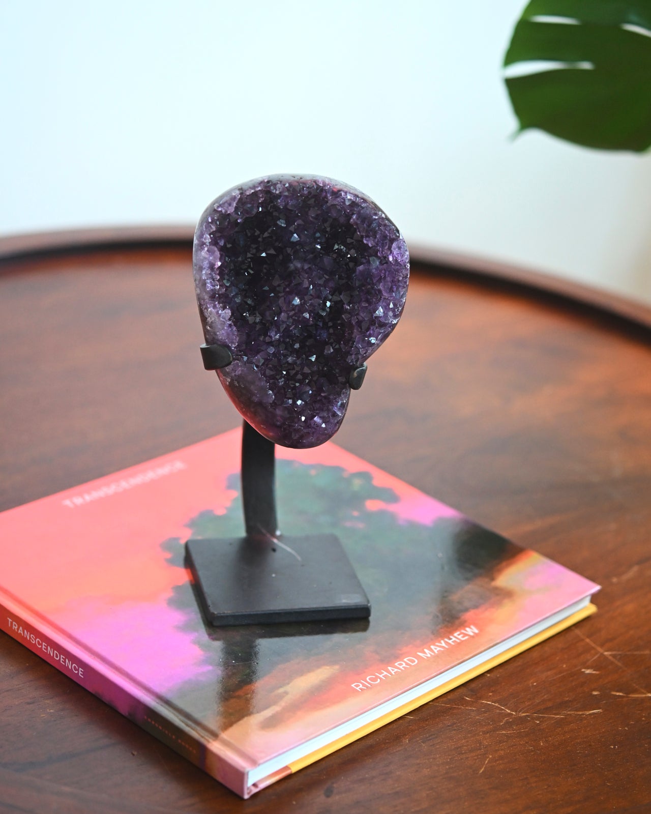 Amethyst Crystal Geode on Stand 2.8lbs