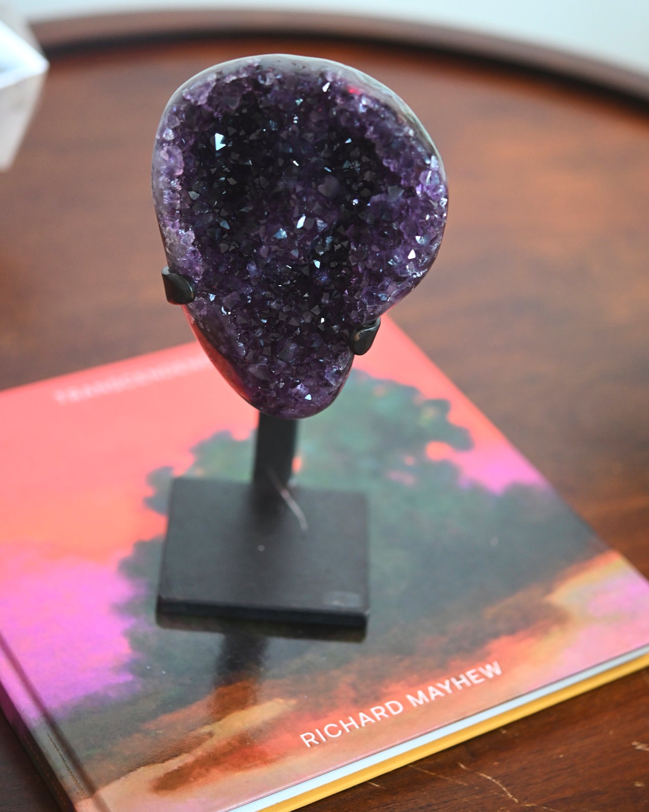 Amethyst Crystal Geode on Stand 2.8lbs