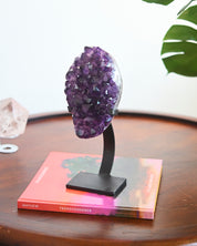 Amethyst Crystal Geode on Stand 5lbs