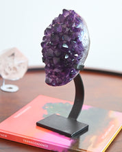 Amethyst Crystal Geode on Stand 5lbs