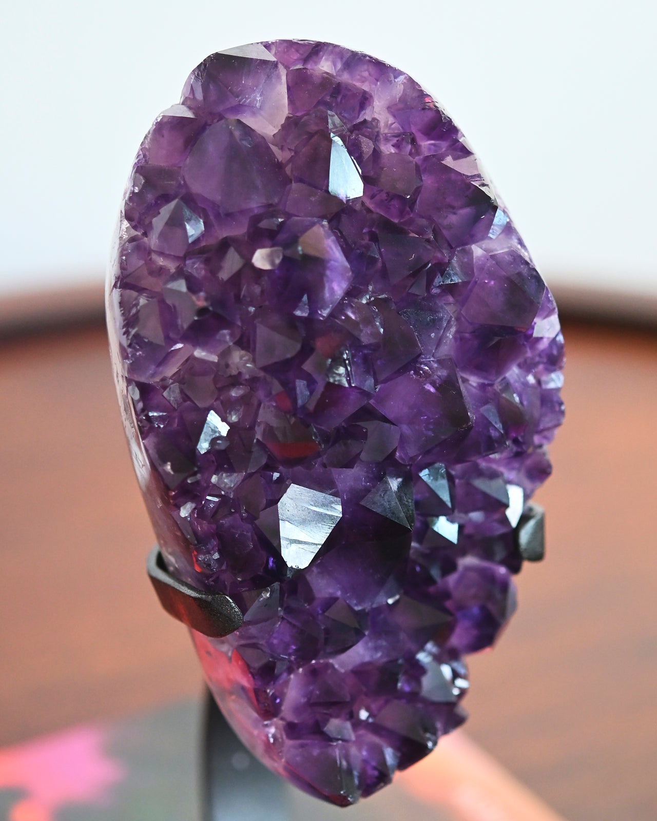 Amethyst Crystal Geode on Stand 5lbs