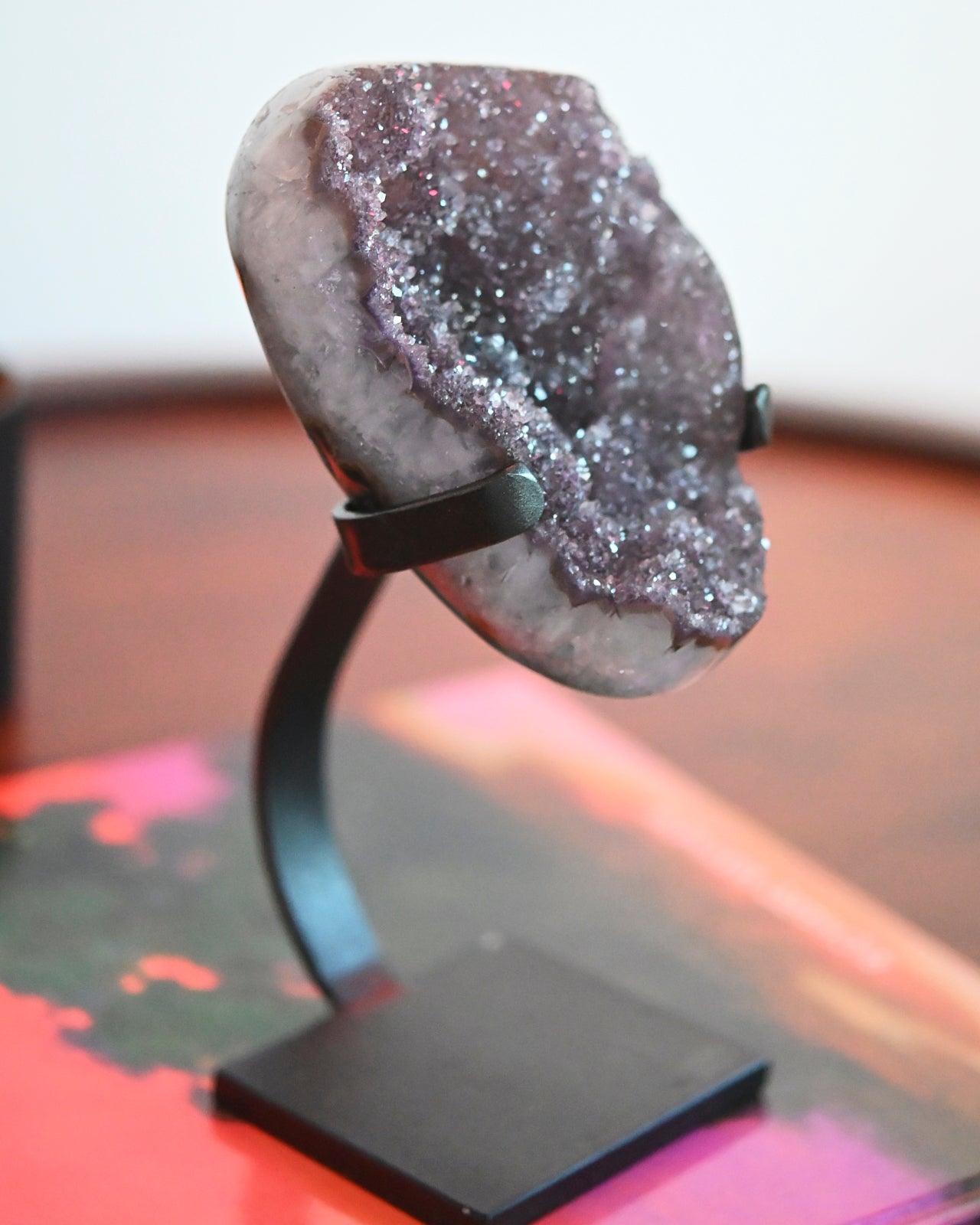 Amethyst Crystal Geode on Stand 3.1lbs