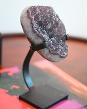 Amethyst Crystal Geode on Stand 3.1lbs