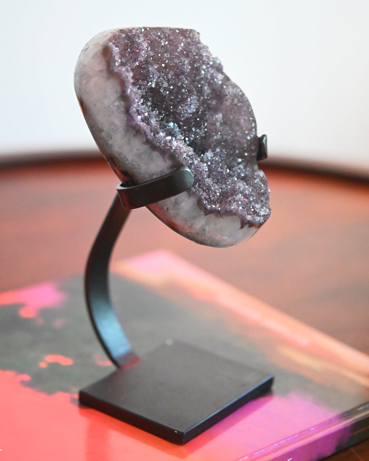 Amethyst Crystal Geode on Stand 3.1lbs