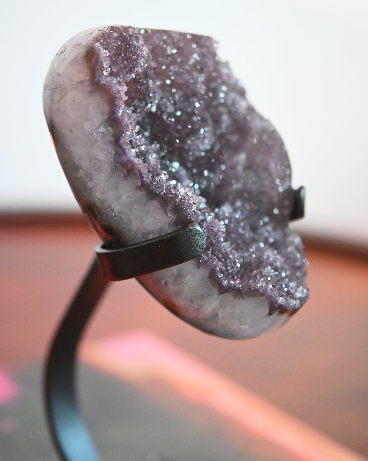 Amethyst Crystal Geode on Stand 3.1lbs