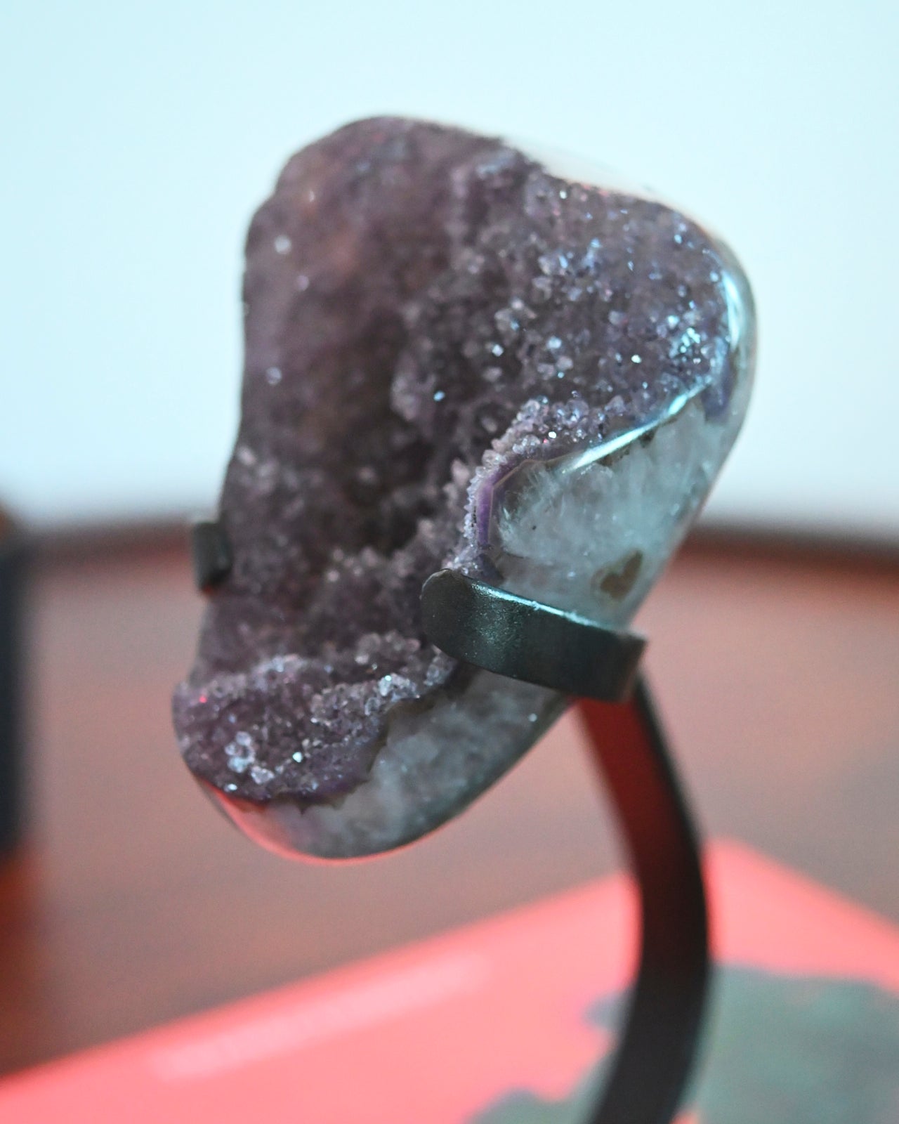 Amethyst Crystal Geode on Stand 3.1lbs