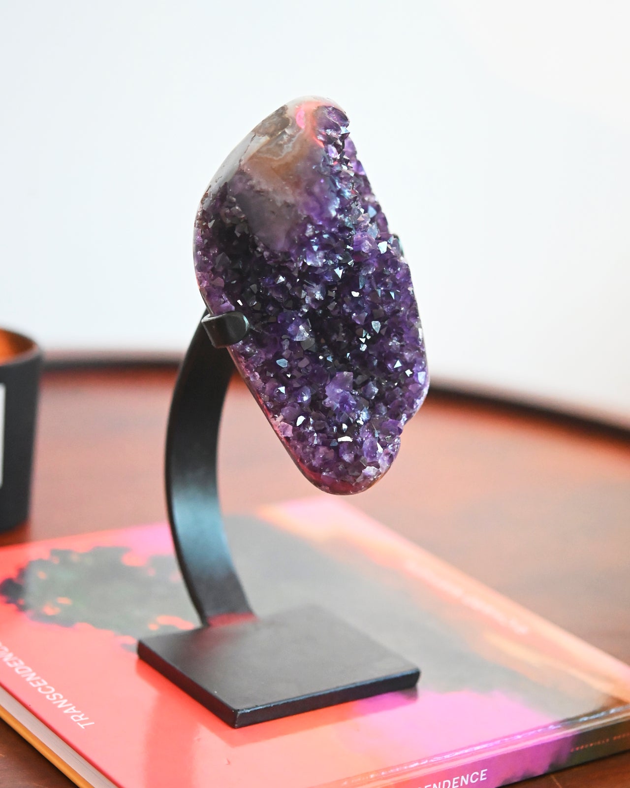 Amethyst Crystal Geode on Stand 3.7lbs