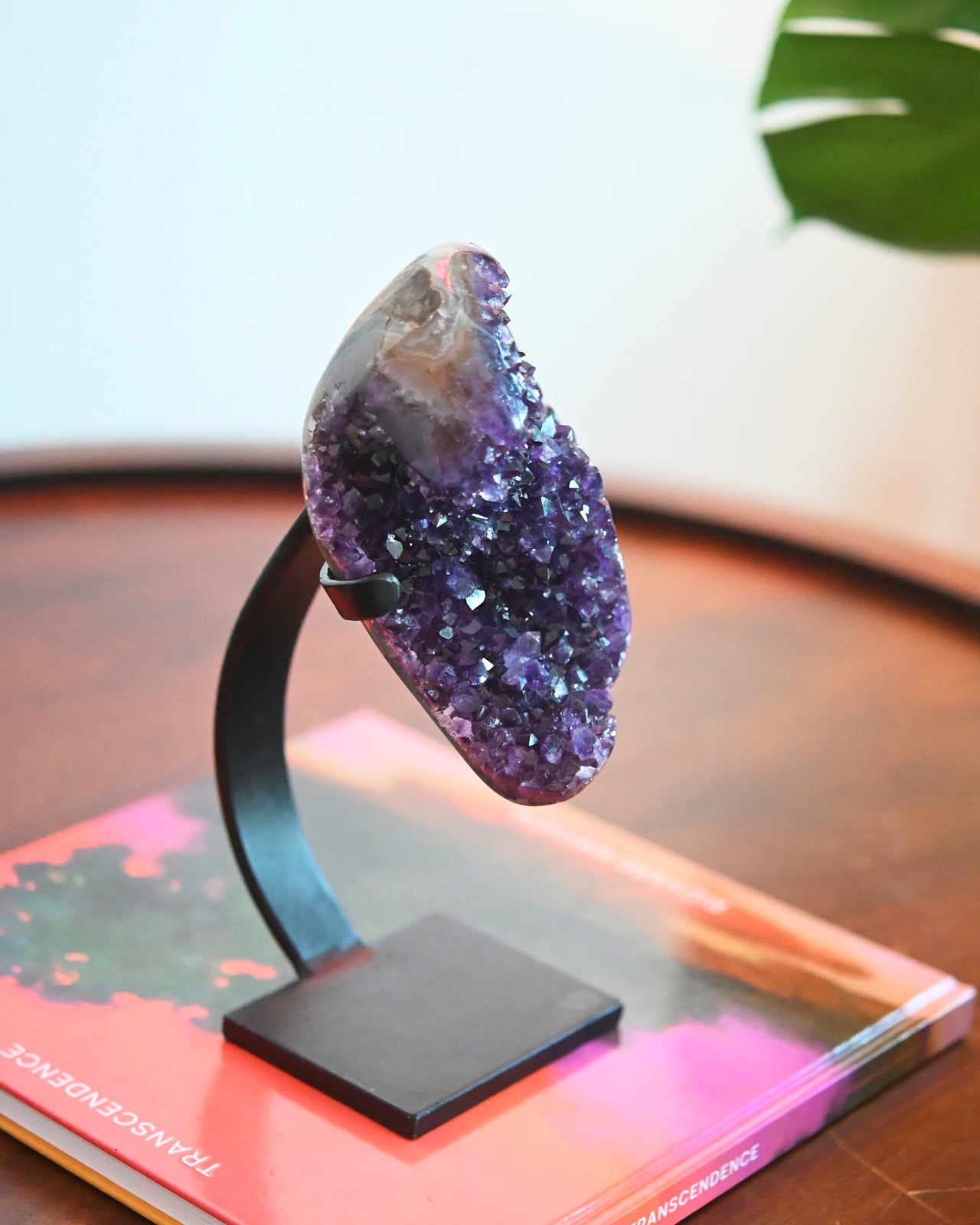 Amethyst Crystal Geode on Stand 3.7lbs