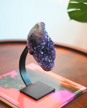 Amethyst Crystal Geode on Stand 3.7lbs