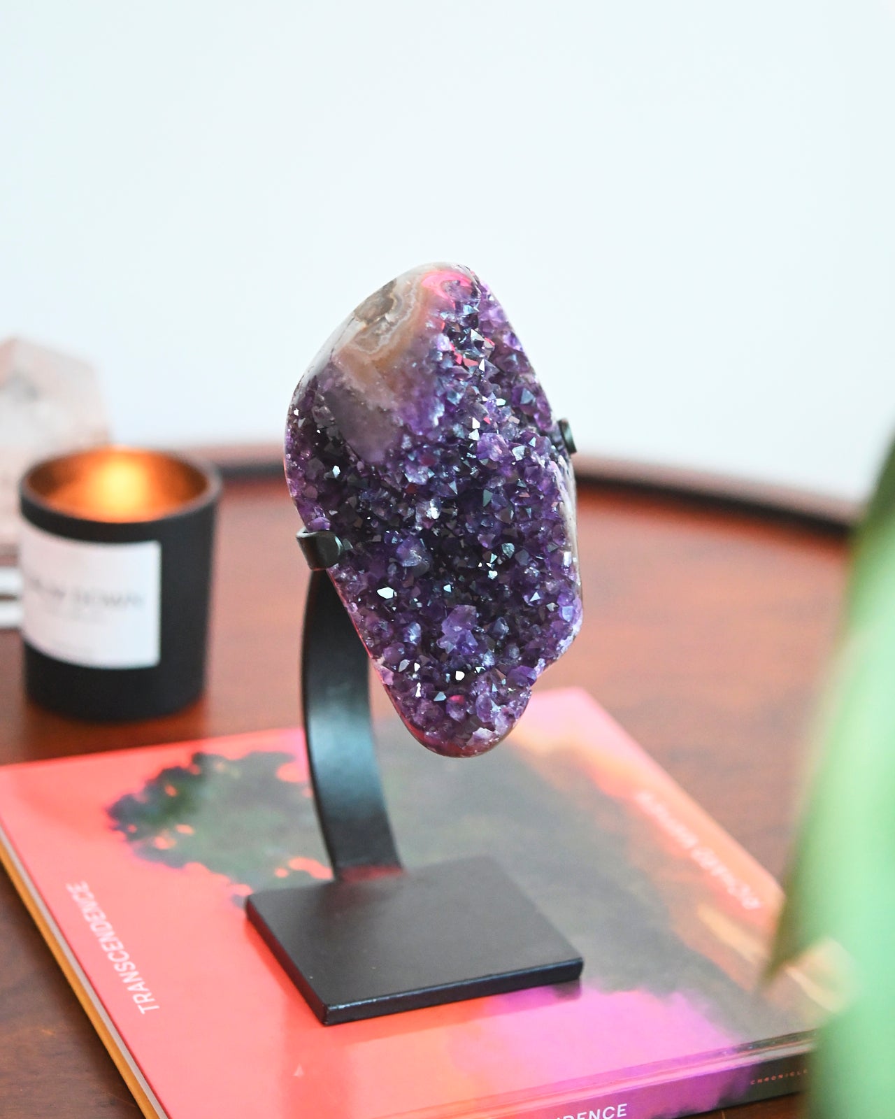 Amethyst Crystal Geode on Stand 3.7lbs