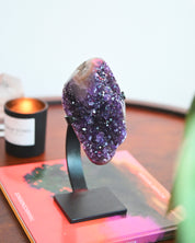 Amethyst Crystal Geode on Stand 3.7lbs