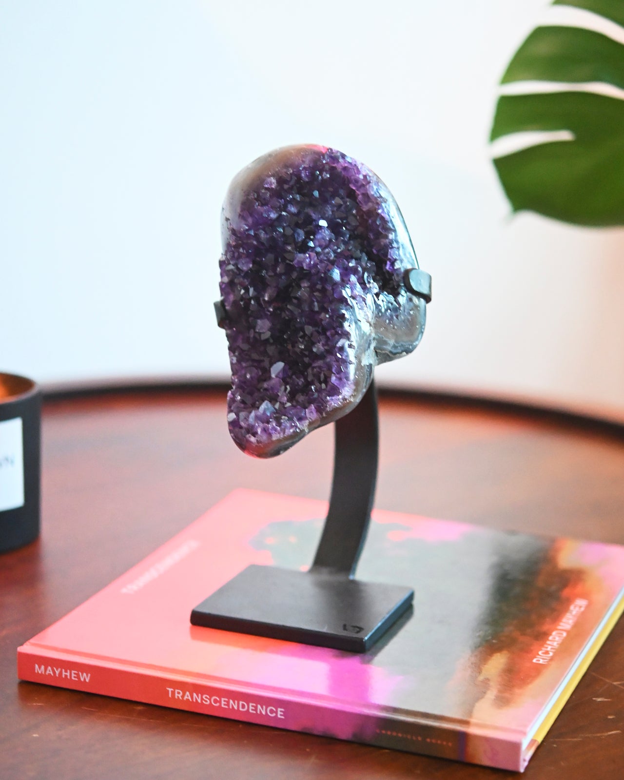 Amethyst Crystal Geode on Stand 3.7lbs