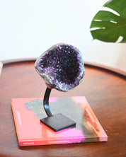 Amethyst Crystal Geode on Stand 3.7lbs