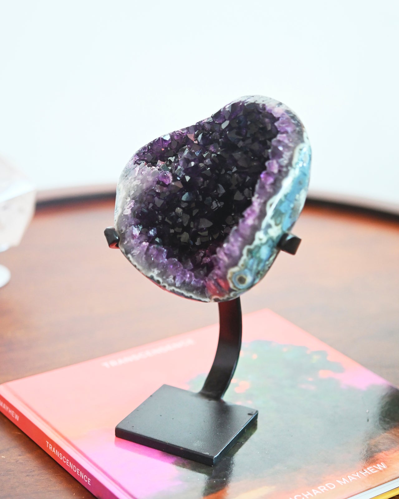 Amethyst Crystal Geode on Stand 3.7lbs