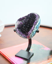 Amethyst Crystal Geode on Stand 3.7lbs