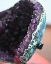 Amethyst Crystal Geode on Stand 3.7lbs