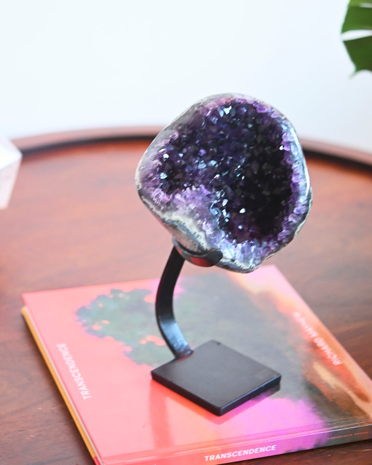 Amethyst Crystal Geode on Stand 3.7lbs