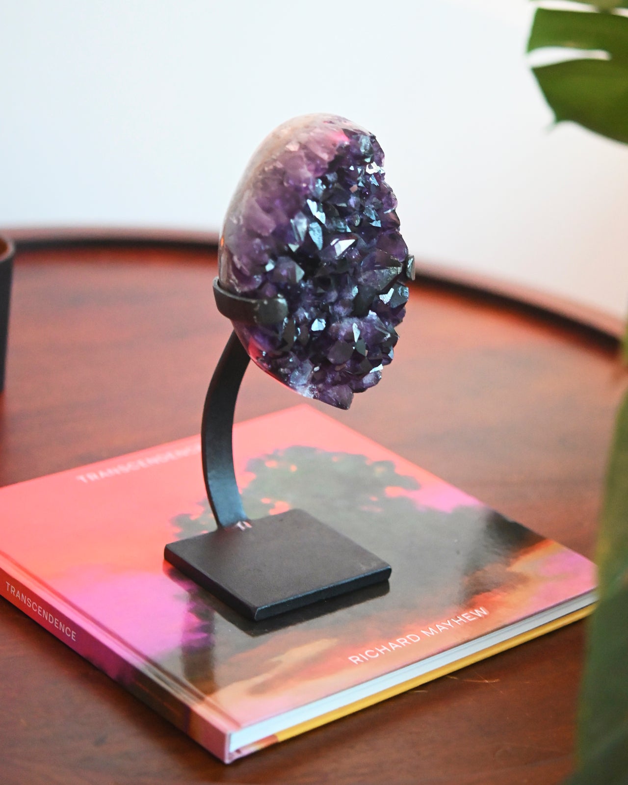 Amethyst Crystal Geode on Stand 3.9lbs