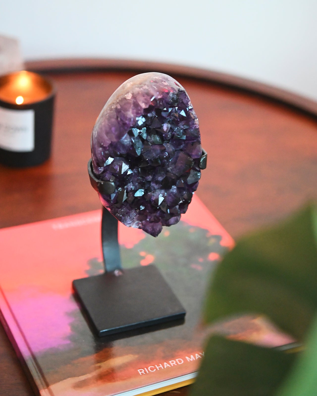 Amethyst Crystal Geode on Stand 3.9lbs