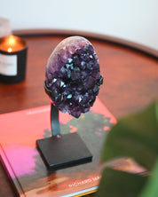 Amethyst Crystal Geode on Stand 3.9lbs