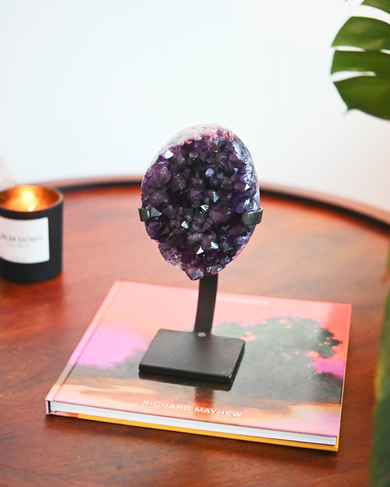 Amethyst Crystal Geode on Stand 3.9lbs