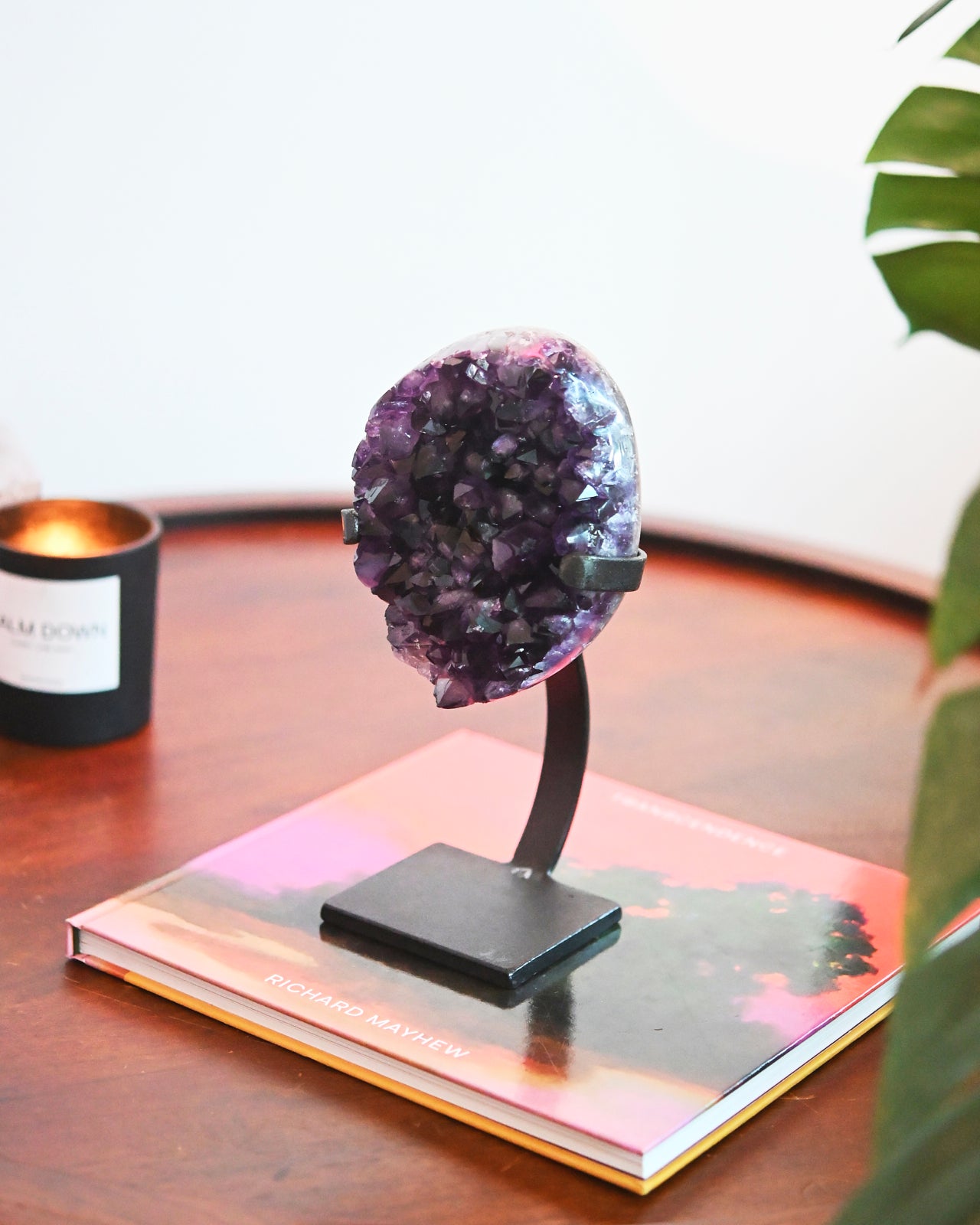 Amethyst Crystal Geode on Stand 3.9lbs