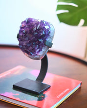 Amethyst Crystal Geode on Stand 4.4lbs