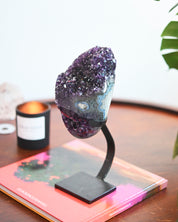 Amethyst Crystal Geode on Stand 4.8bs