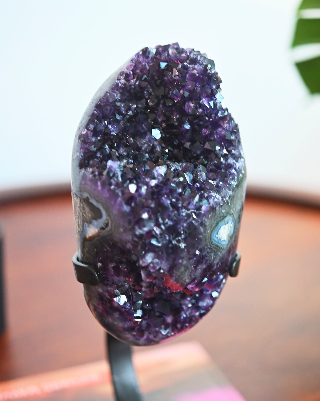 Amethyst Crystal Geode on Stand 4.8bs