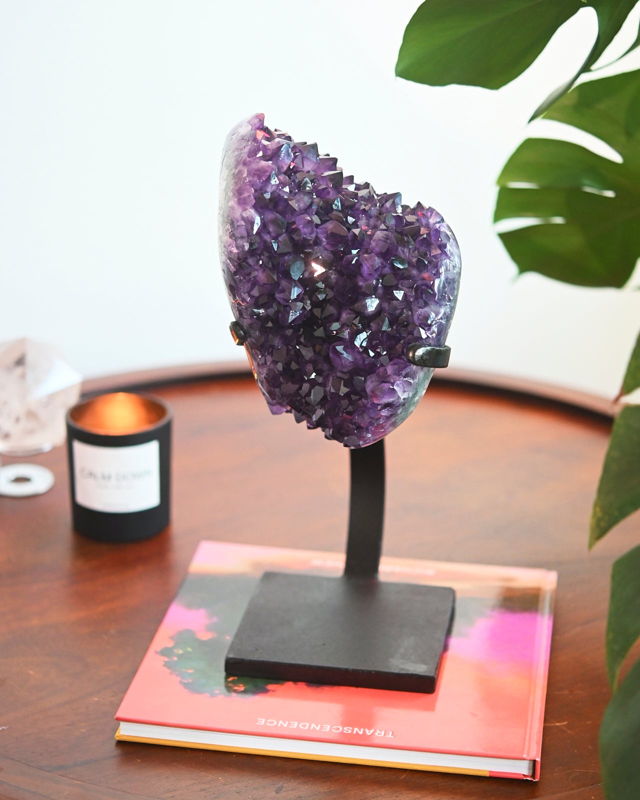 XL Amethyst Crystal Geode on Stand 12.8lb