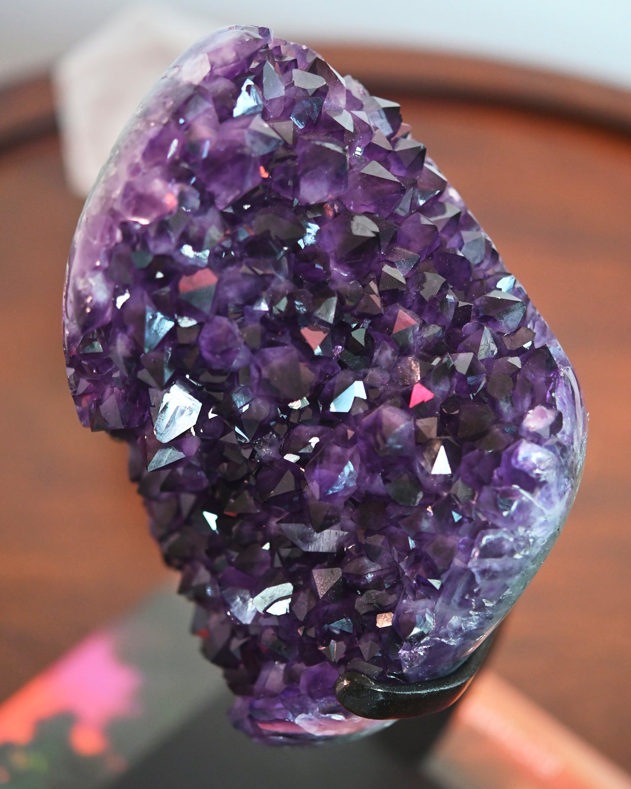 XL Amethyst Crystal Geode on Stand 12.8lb