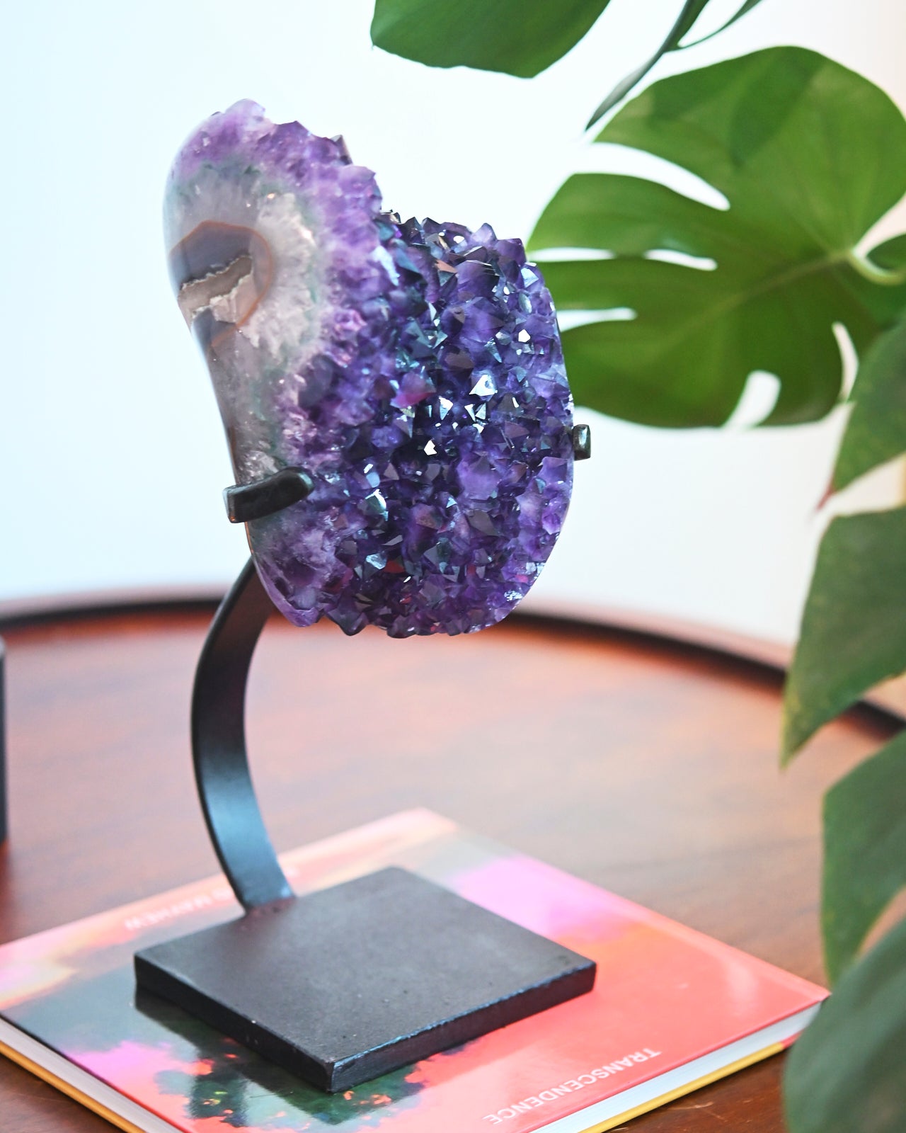 XL Amethyst Crystal Geode on Stand 12.8lb